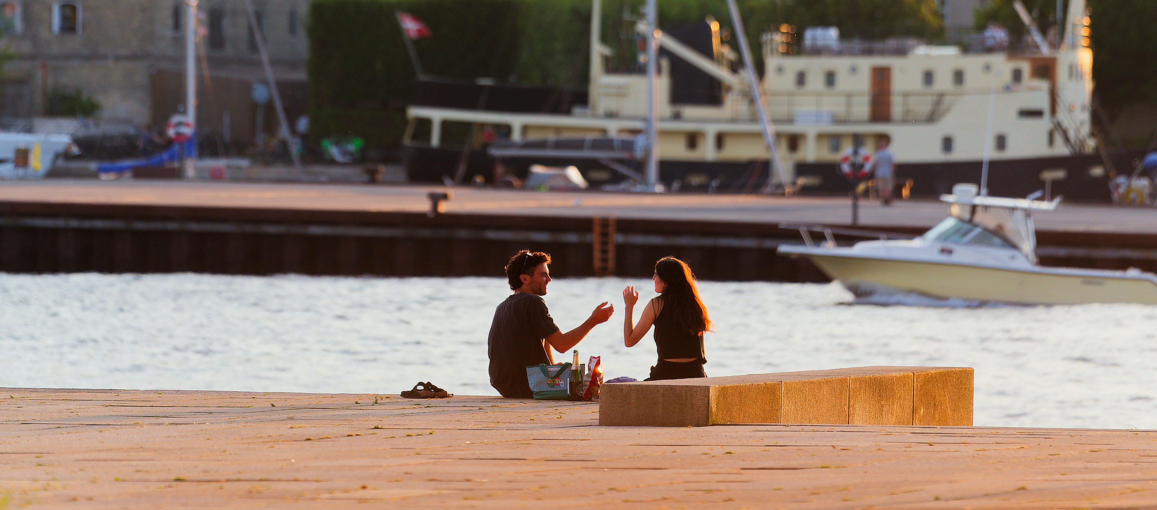 Couple celebrating engagement